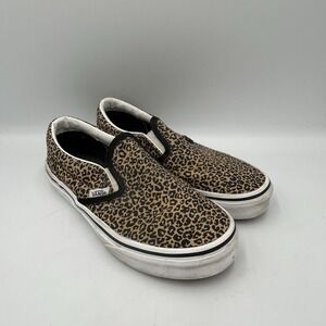 Vans Off‎ The Wall Slip On Girls Leopard / Black Toddler Size 2.5
